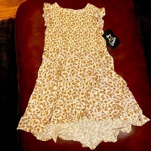 4T NWT brown and light pink floral dress 🤎